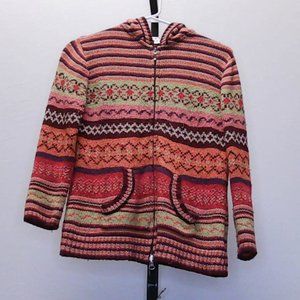 CAbi Women's Multicolored Stripped Knitted Jacket